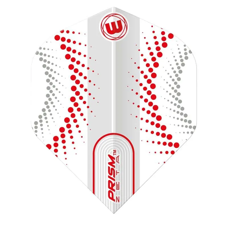 Plumas Winmau Darts Standard Prism Zeta White Red6915.316