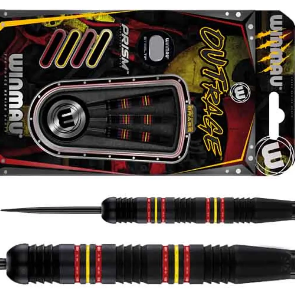 Dardos Winmau Darts Outrage 21g Brass Black1232.21 vista 3