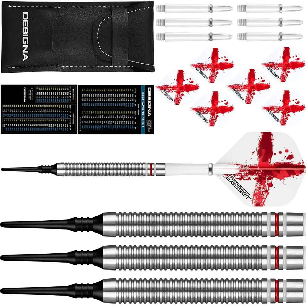 Dardos Designa Patriot X Darts Inglaterra 90% Tungsteno 20g Profesionales vista 3