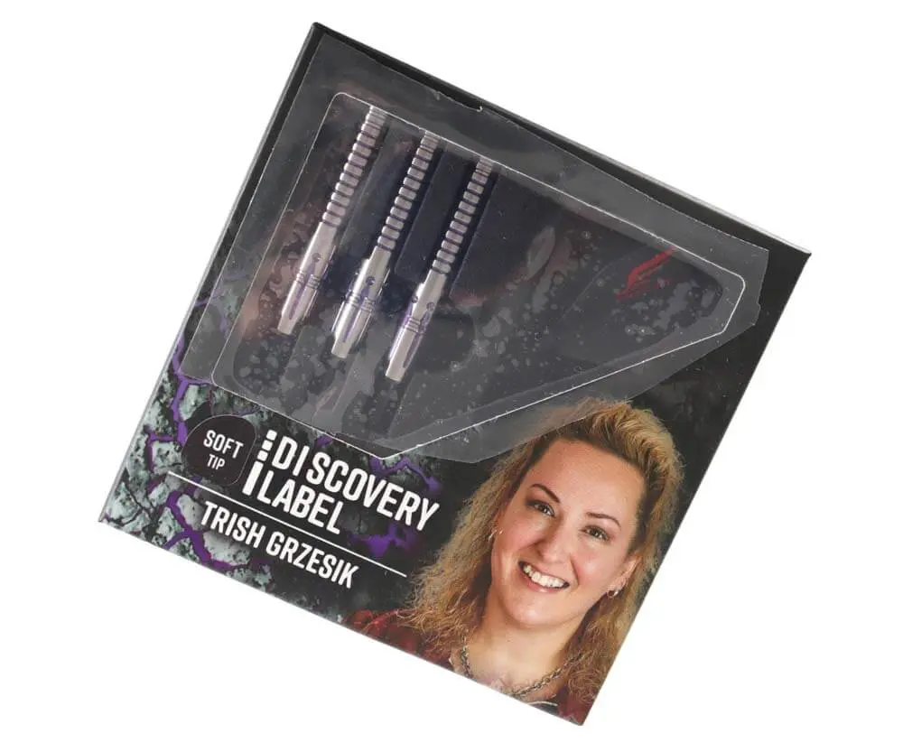 Dardos Cosmo Darts Discovery Label Trish Grzesik 90% Tungsteno 20g Profesionales vista 3