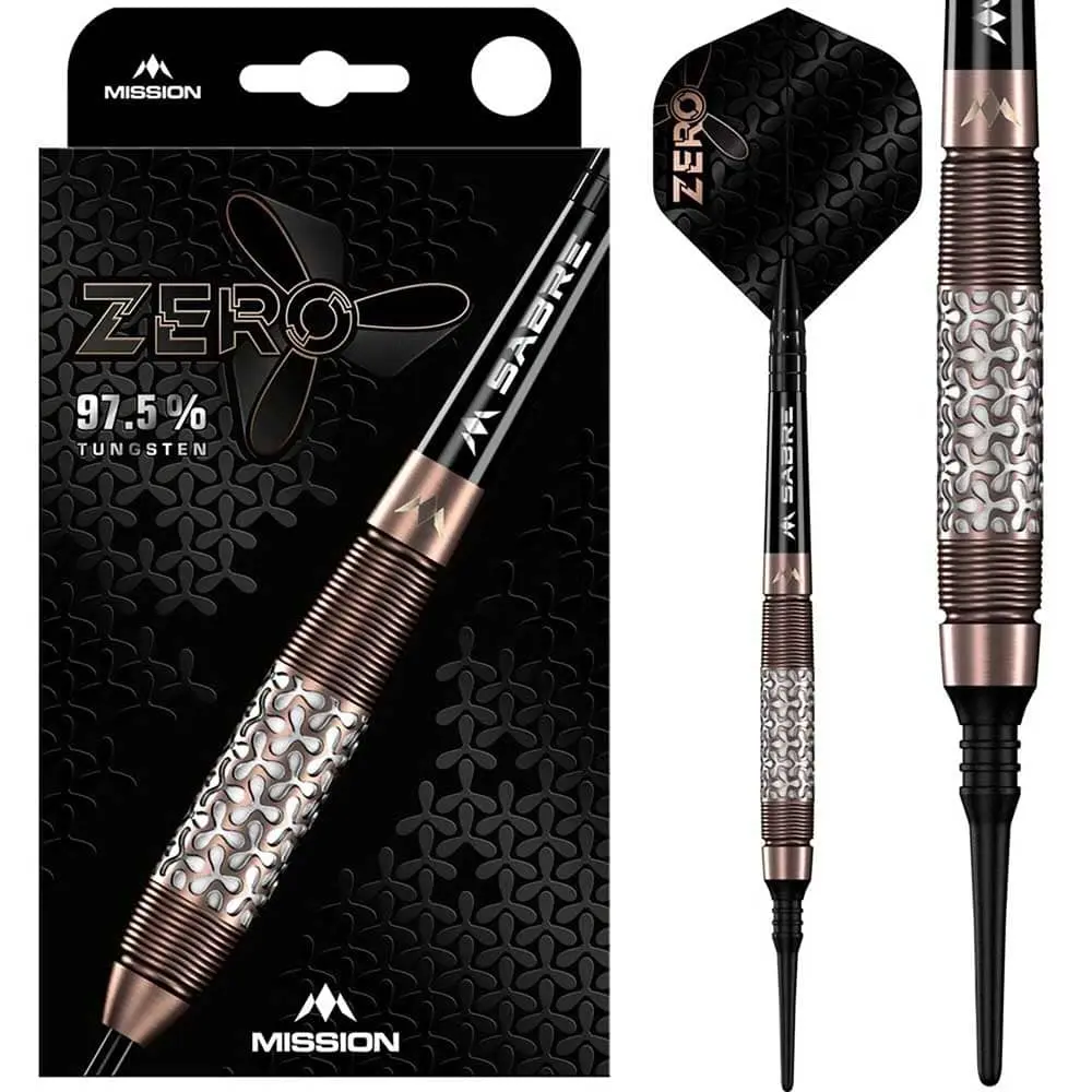 Dardos Mission Zero Soft 97.5% Tungsteno 18g Profesionales vista 4