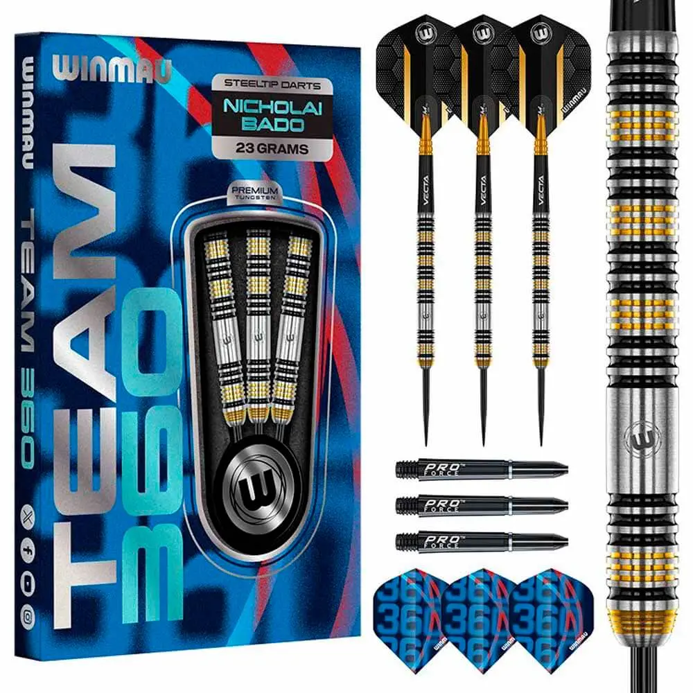 Dardos Winmau Team 360 Nicholai Bado P.Metal 90% 23gr1545.23 vista 5