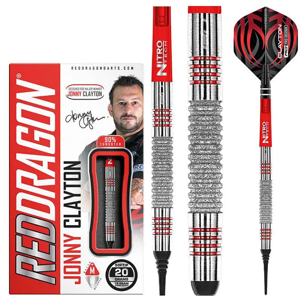 Dardos Red Dragon Jonny Clayton Element 90% Tungsteno 20g Profesionales vista 3