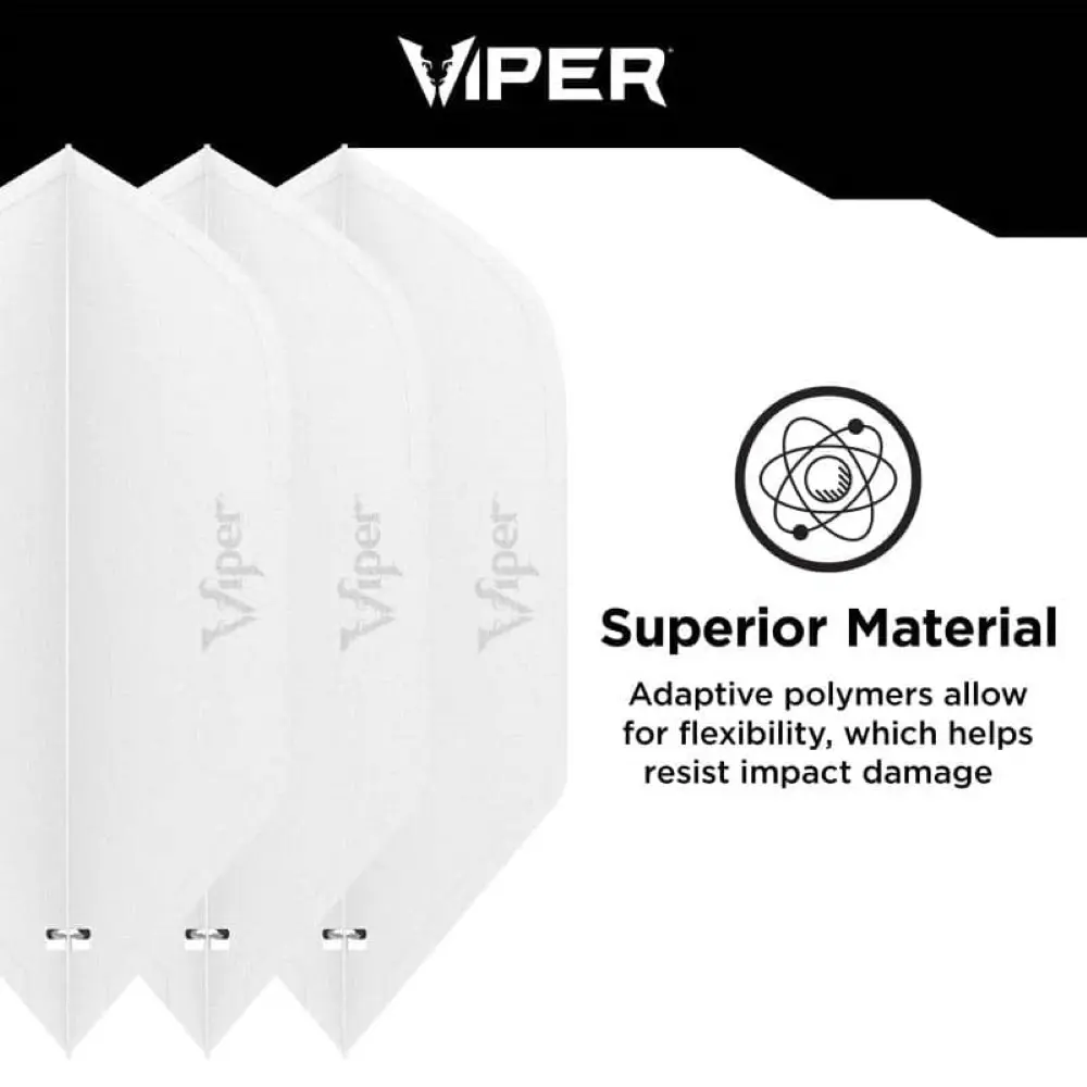 Pluma Dardos Viper Cool Flights Slim White30-7703 vista 2
