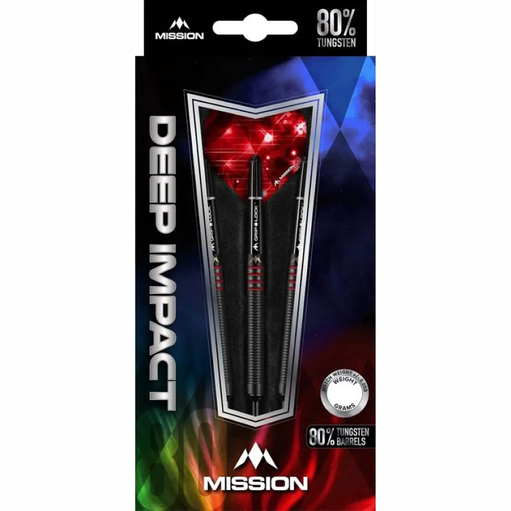 Dardos Mission ST. Deep Impact M4 Black Blue 80% Tungsteno 19g Alto Rendimiento vista 4