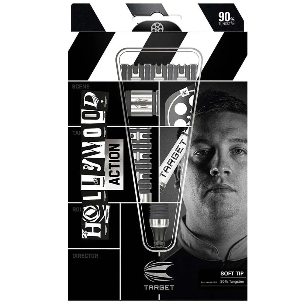 Dardos Target Darts Chris Dobey Hollywood Action 90% Tungsteno 20g Profesionales vista 3