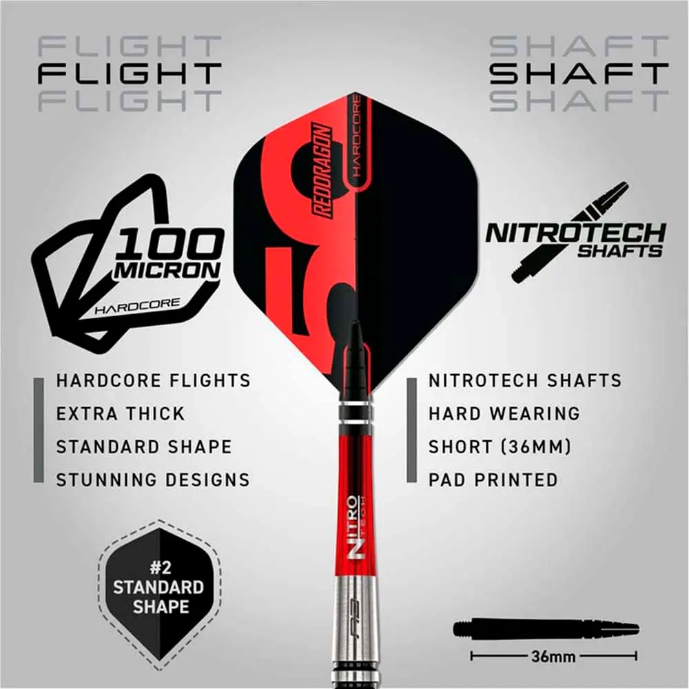 Dardos Red Dragon Flightmaster Torpedo 2 80% 24g vista 4