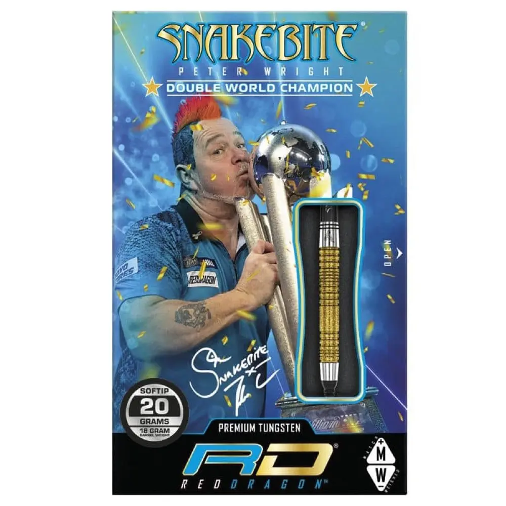 Dardos Red Dragon Peter Wright Double WC SE Gold 90% Tungsteno 20g Profesionales vista 6