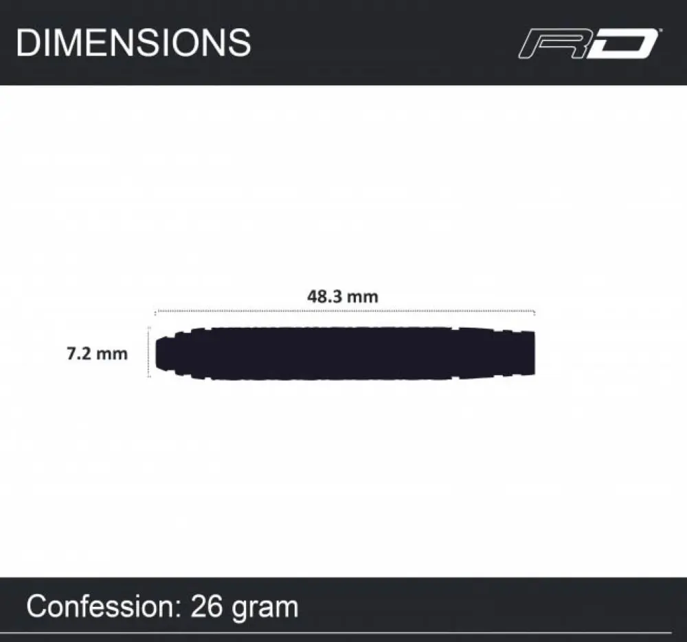 Dardos Red Dragon Confessions V3 85% 26g vista 3