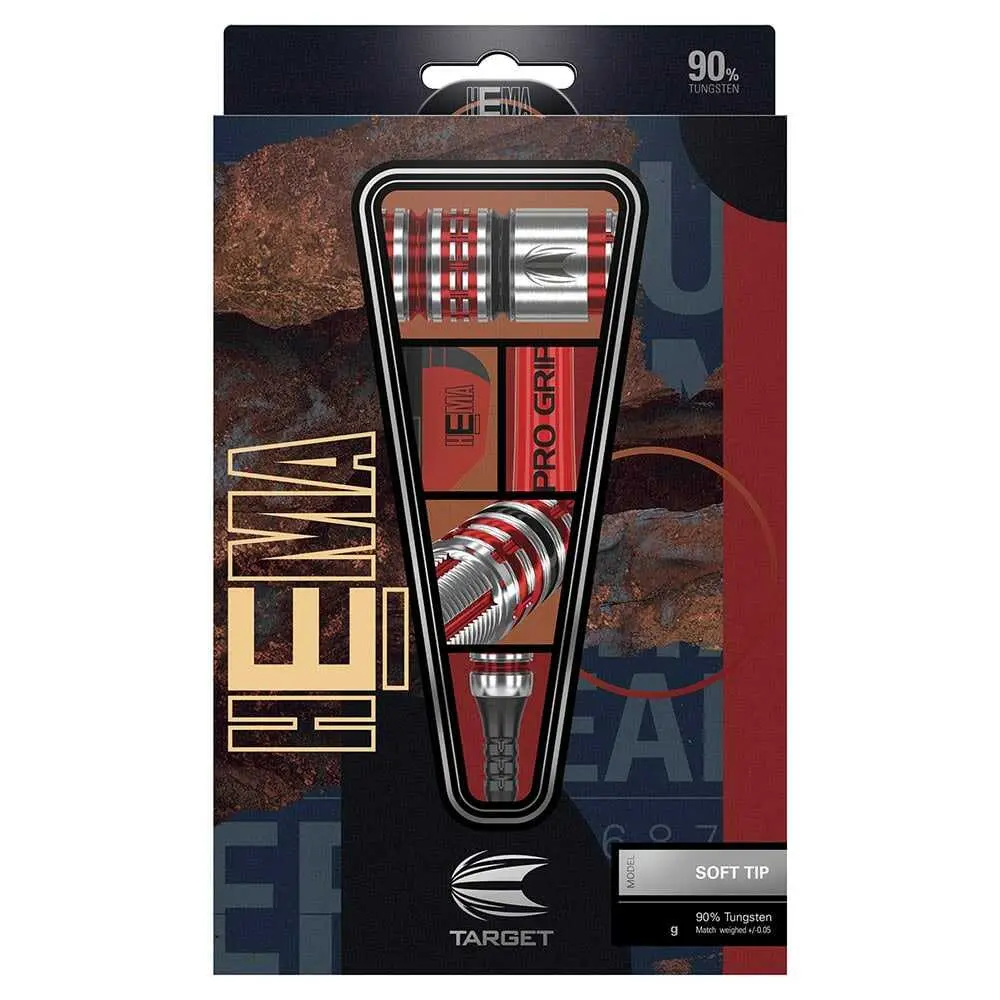Dardos Target Hema 11 Soft Tip 90% Tungsteno 21g Profesionales vista 3