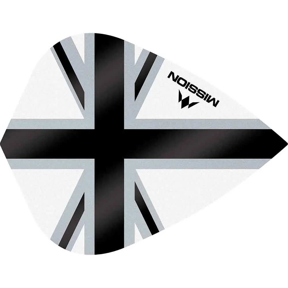 Plumas Mission Darts Kite Alliance-X Union Jack Negro BlancoF3118 vista 3