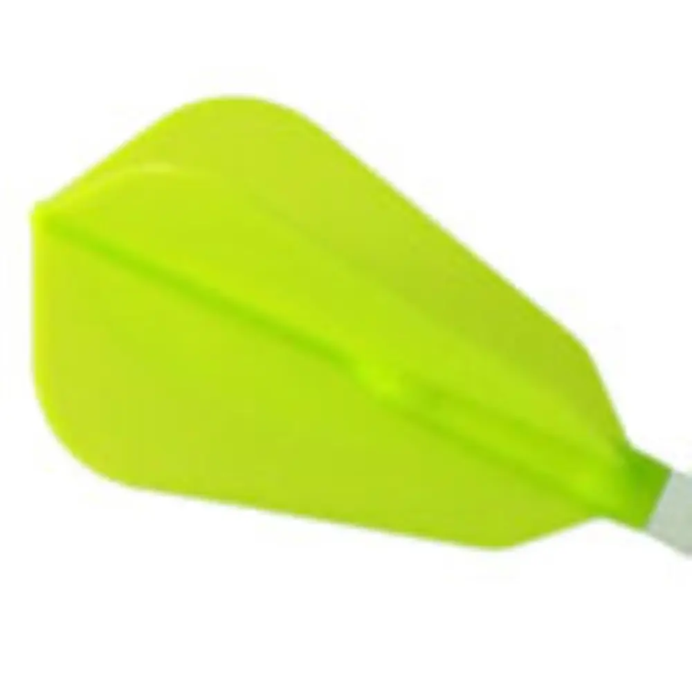 Plumas Fit Flight Air Fantail Verde Claro F-Shape vista 3