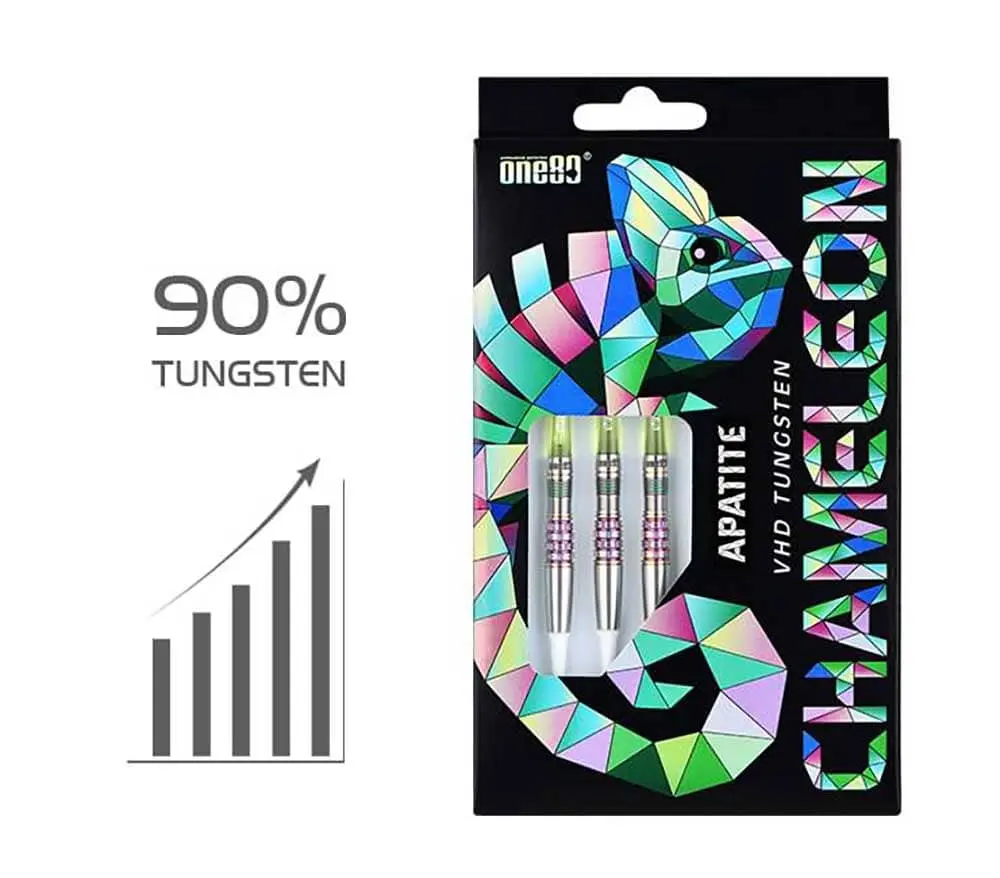 Dardos One80 Chameleon Apatite Soft 90% Tungsteno 20g Profesionales vista 4