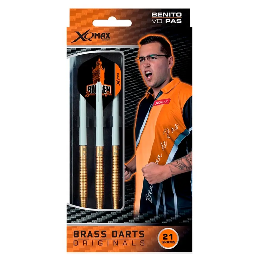 XQmax Sports Dardos Brass Benito Van De Pas Dartset 21g vista 3