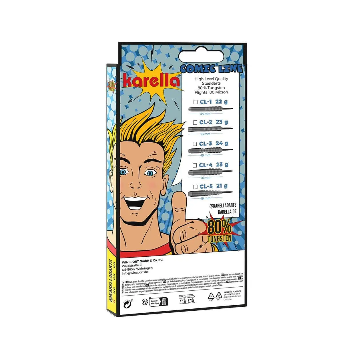 Dardos Karella Línea Comic CL-4 Steel 23gr8399.04 vista 4