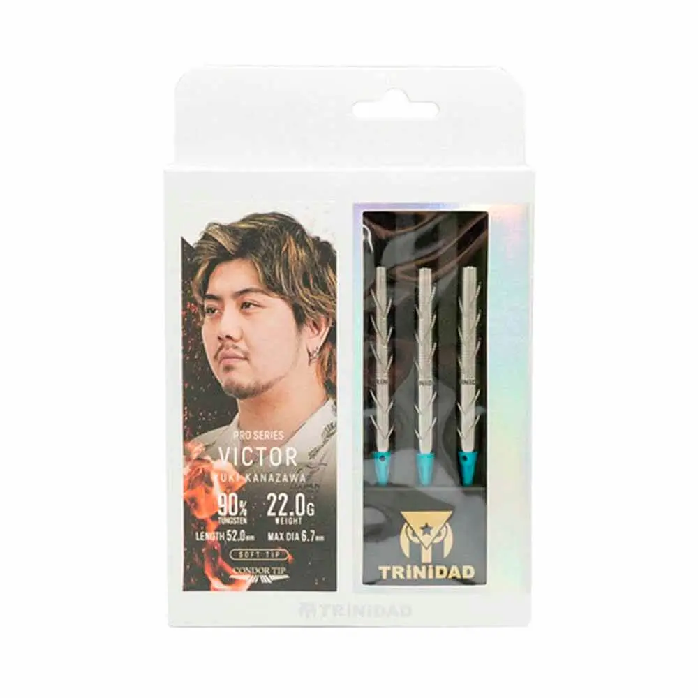 Dardos Trinidad Darts Pro Víctor Kanazawa Yuki 90% Tungsteno 22g Profesionales vista 3