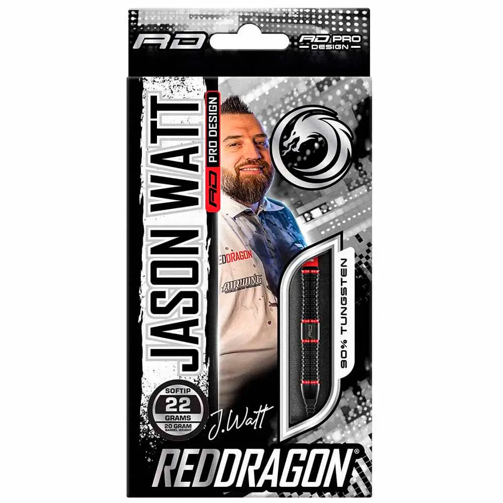 Dardos Red Dragon Jason Watt 90% Tungsteno 22g Profesionales vista 6