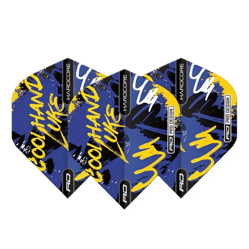 Plumas Flights Red Dragon Luke Humphries Graffiti Blue H/coreF6866 vista 2