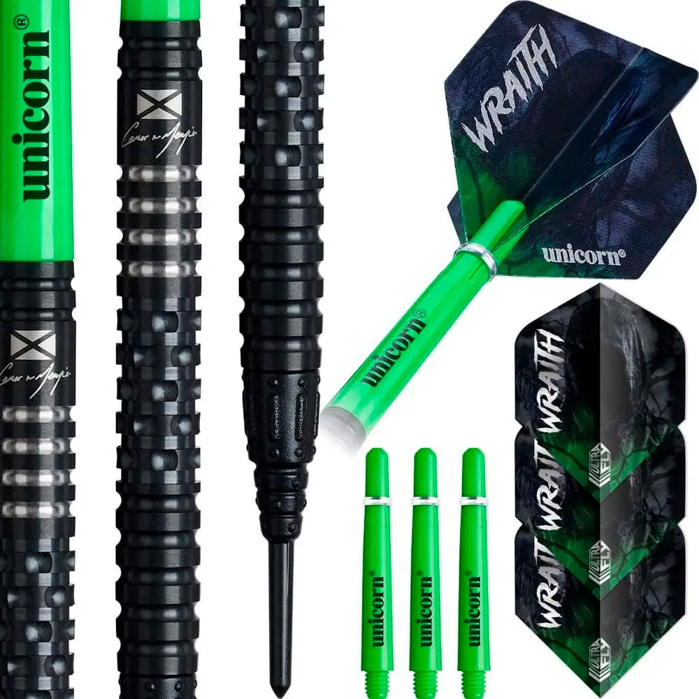 Dardos Unicorn Wraith Cameron Menzies 90% Tungsteno 20g Profesionales vista 2