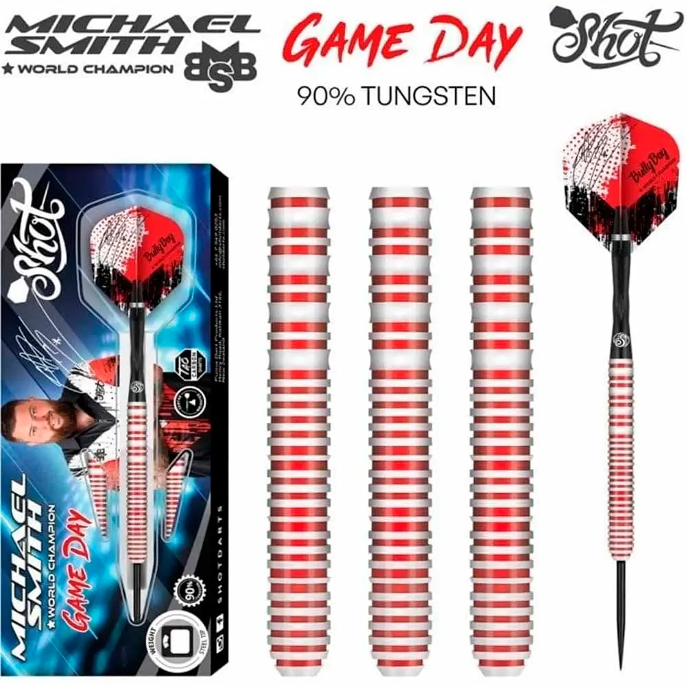 Dardos Shot Darts Michael Smith Game Day 90% 21grSH-MSGDST-21 vista 5