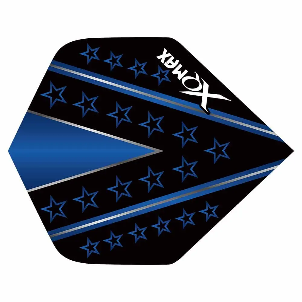 Plumas Flights XQMax Pet Darts Standard Blue Star vista 2