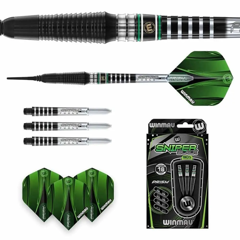 Dardos Sniper Black V2 20 90% Tungsteno 20g Profesionales vista 5