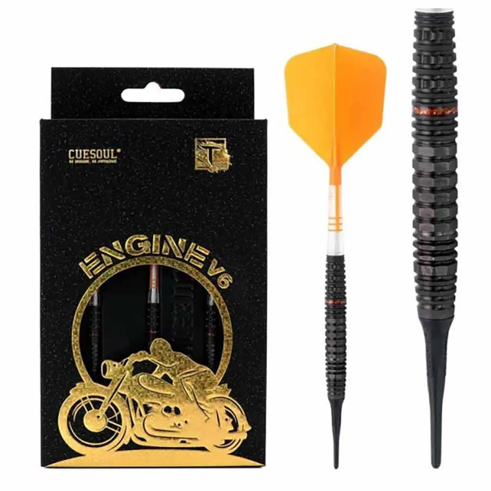 Dardos Cuesoul Engine V6 Orange Hope Soft tip 90% Tungsteno 20g Profesionales