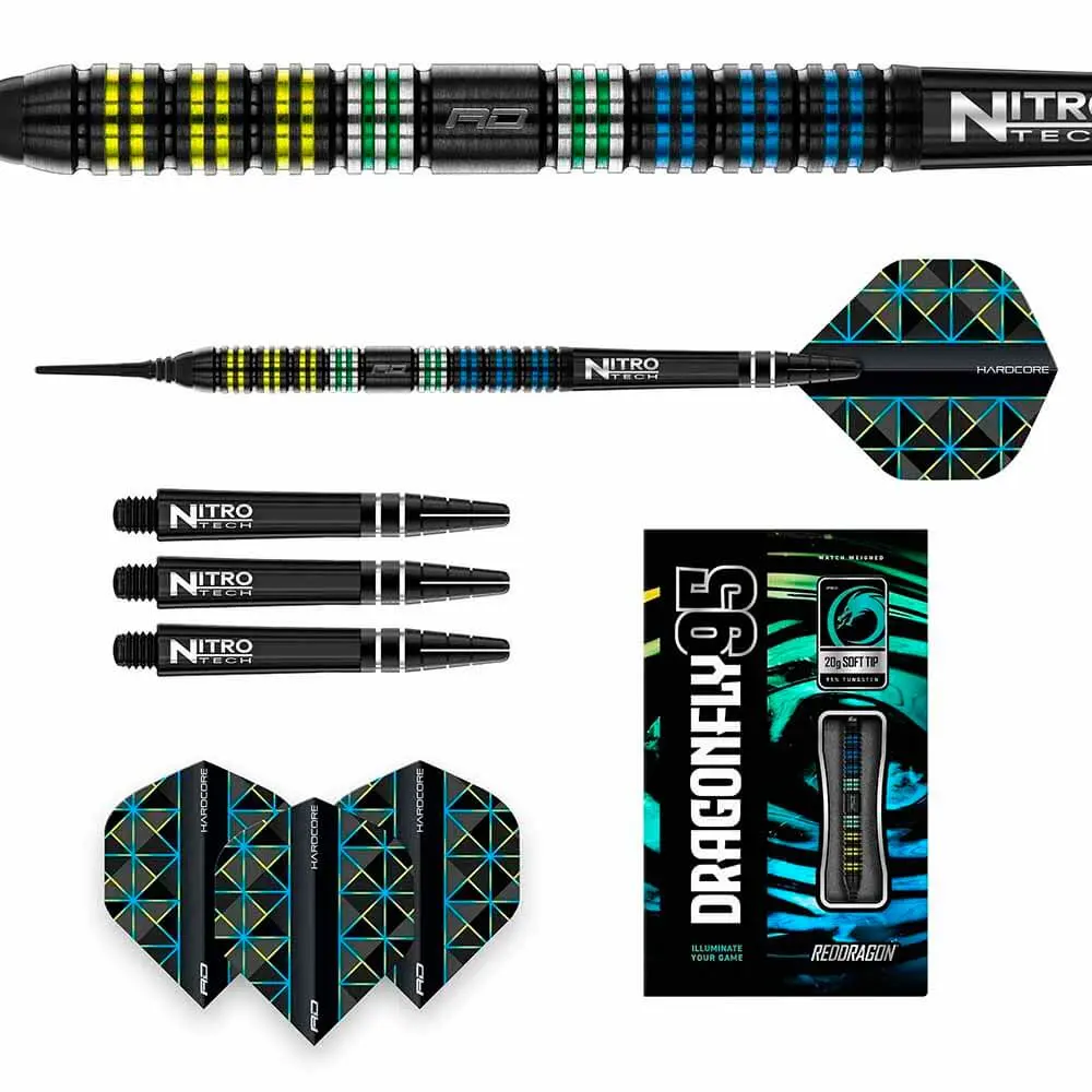 Dardos Red Dragon Dragonfly Parallel 95% Tungsteno 18g Profesionales vista 3