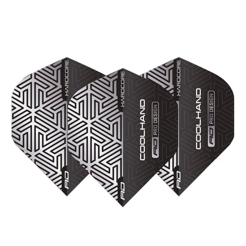 Plumas Flights Red Dragon Luke Humphries Cool Hand Grey White Standard vista 3