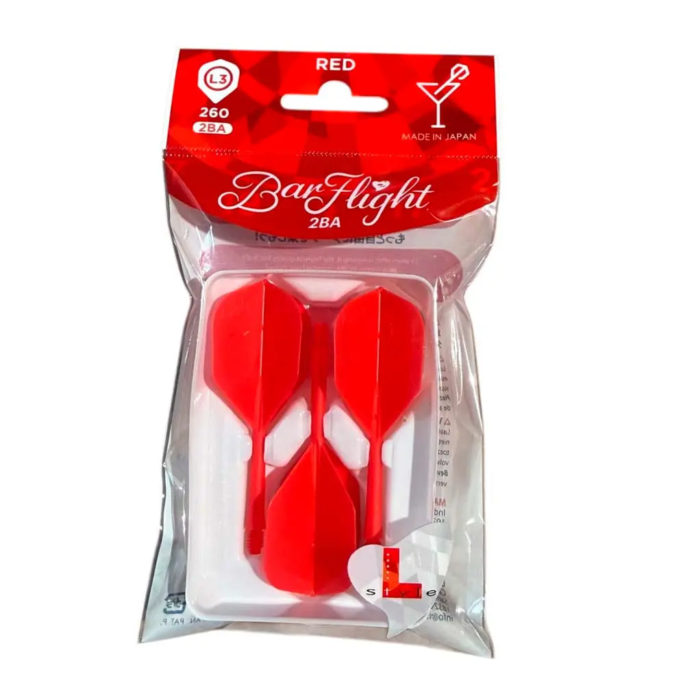 Plumas L-Style BarFlight L3 Shape Rojo 2ba vista 2