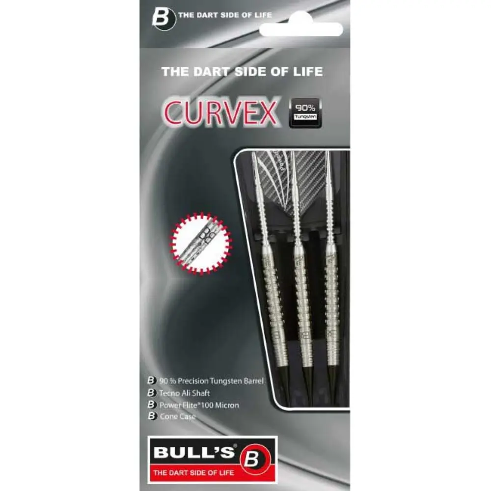 Dardos Bulls DE Curvex 90% Tungsteno 18g Profesionales vista 2