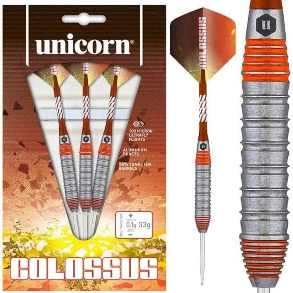 Dardos Unicorn Darts Colossus 1 80% 33g vista 3