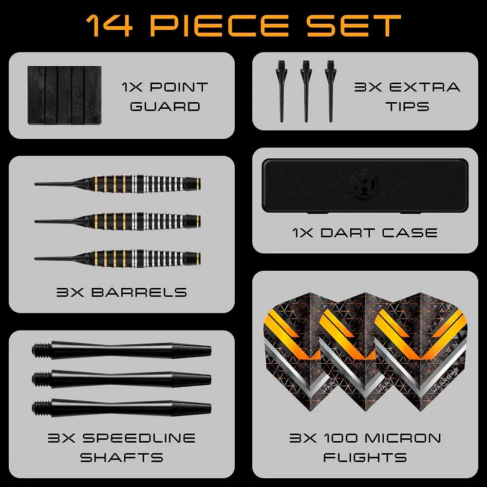 Dardos Harrows Darts Vulcan Brass Latón 18g Iniciación vista 3