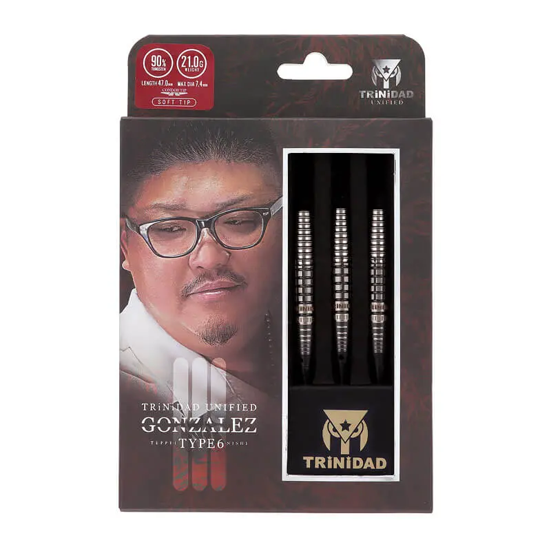 Dardos Trinidad Darts Gonzalez Type6 Teppei Nishi 21gr 90% vista 5
