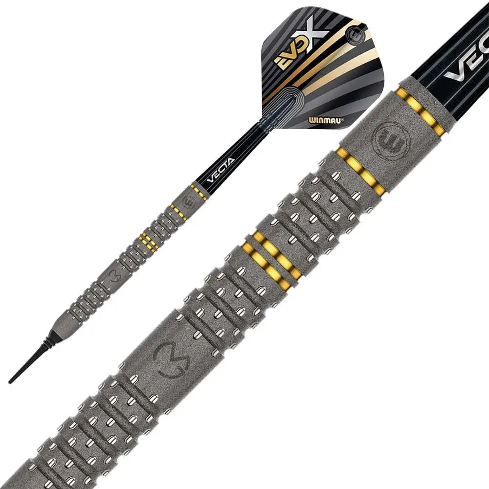 Dardos Winmau Michael van Gerwen Evo-X 20 90% Tungsteno 18g Profesionales vista 3