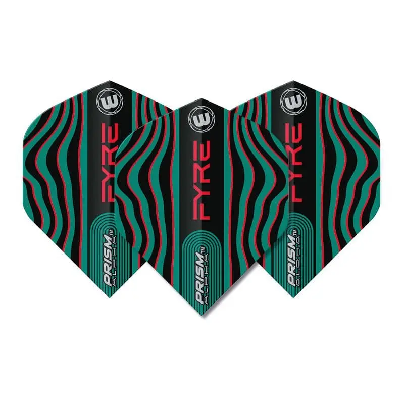 Plumas Winmau Darts Standard Prism Alpha Black Turquoise Red6915.708 vista 3