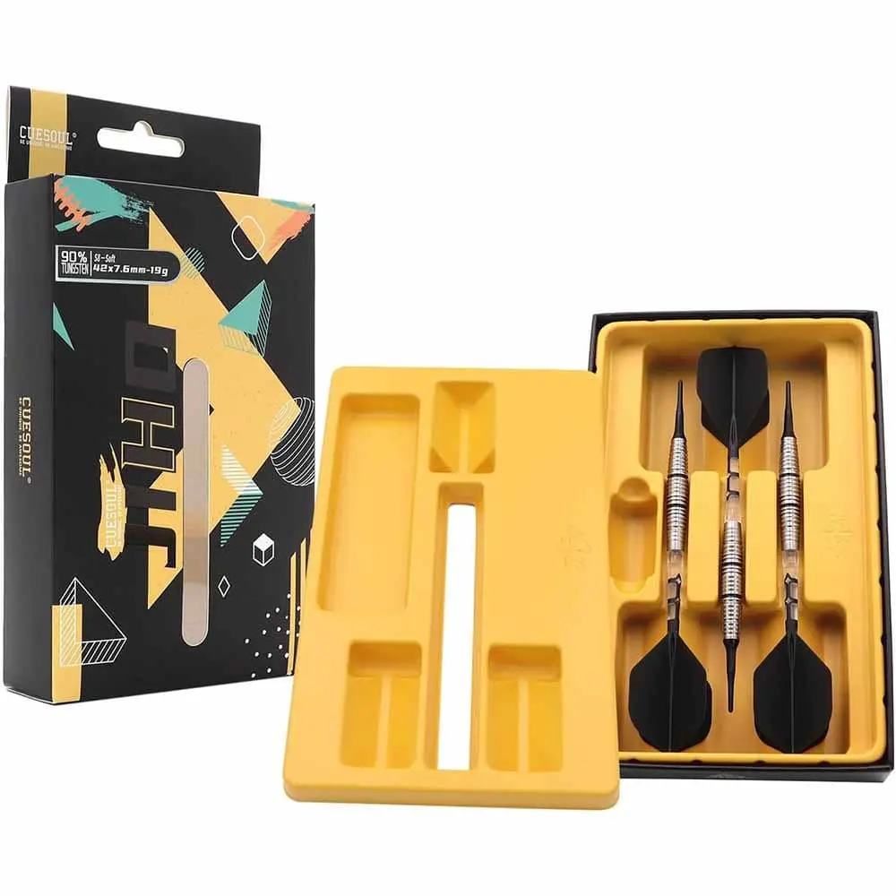 Dardos Cuesoul Jiho S8 Steel tip 90% Tungsteno 19g Profesionales vista 3