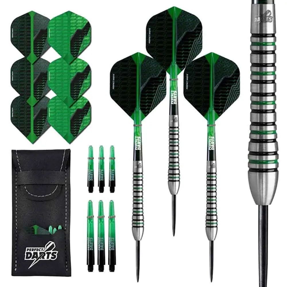 Dardos Perfect Darts Black Grenade Ringed Negro Verde 90% 21gD3567