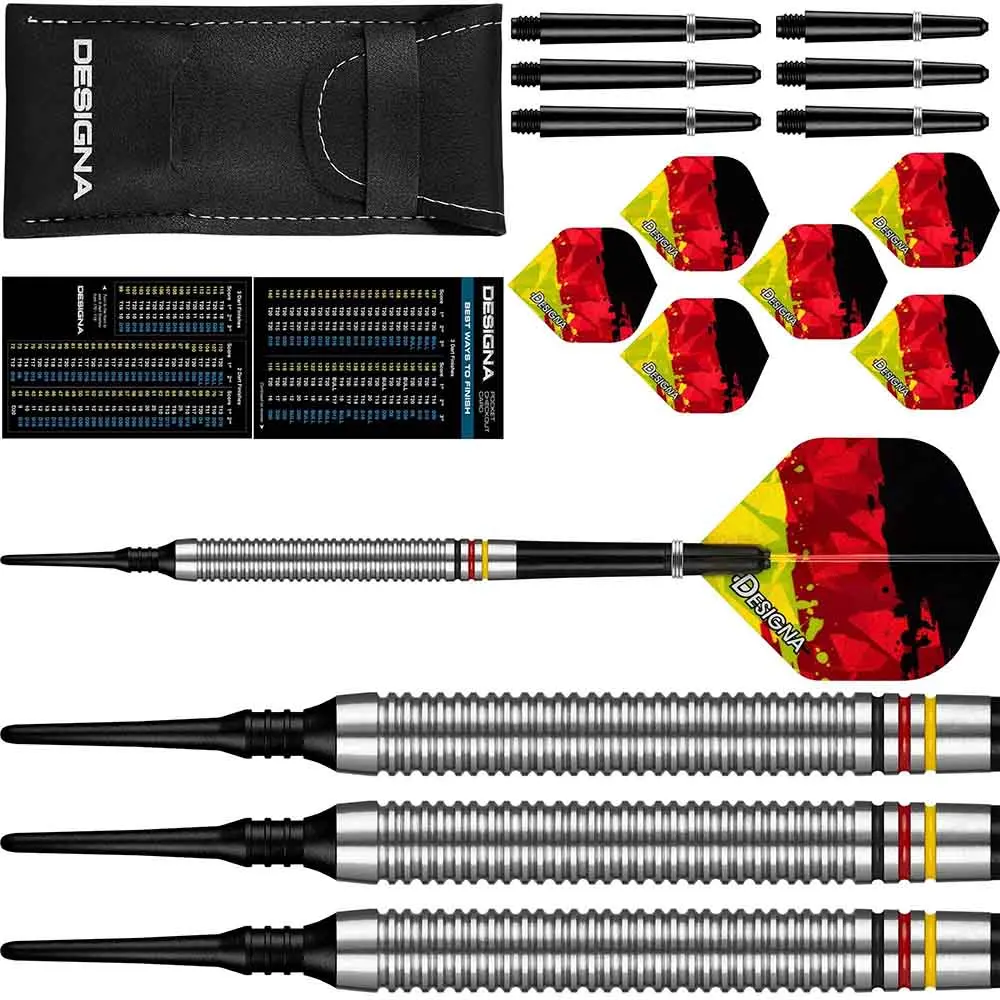 Dardos Designa Patriot X Darts Alemania 90% Tungsteno 20g Profesionales vista 2