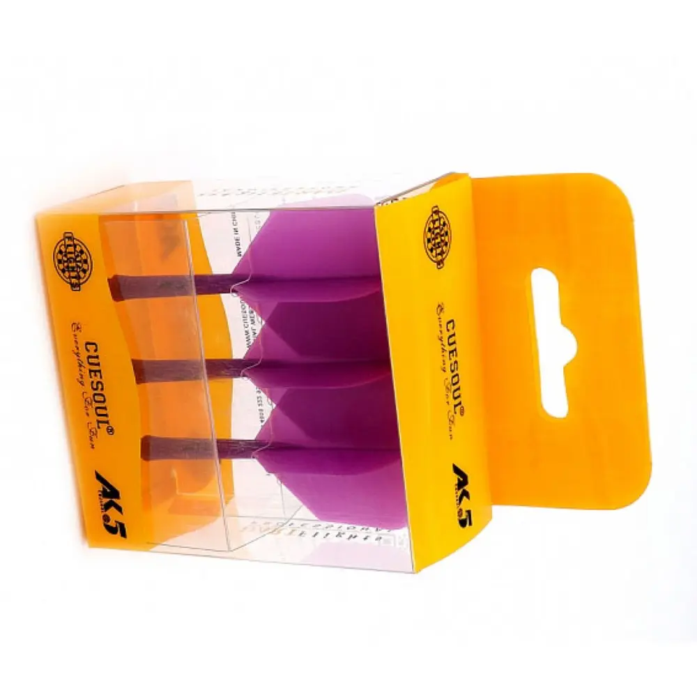 Plumas Cuesoul Flights AK5 Shape L MoradaCSAK-54YS-L vista 3