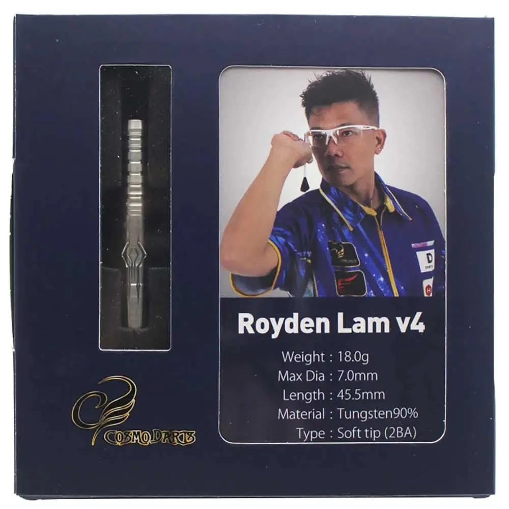 Dardos Cosmo Darts Royden Lam v4 90% Tungsteno 18g Profesionales vista 6