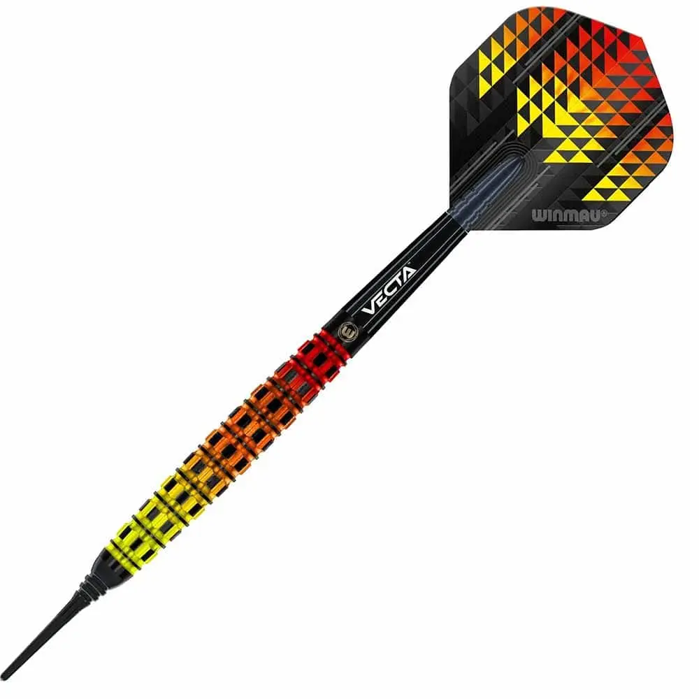 Dardos Winmau Firestorm Flame Torpedo 20 90% Tungsteno 20g Profesionales vista 2