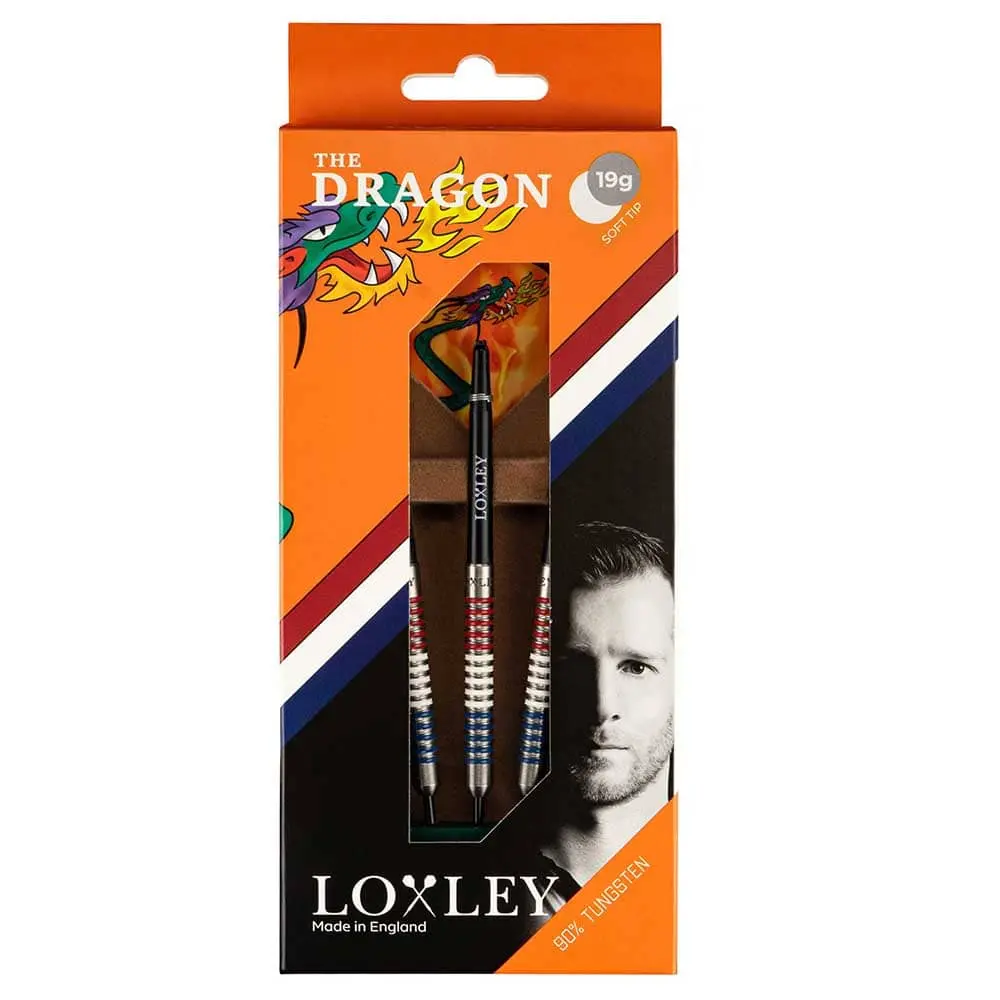 Dardos Loxley Darts Jules Van Dongen Punta Plastico 90% Tungsteno 19g Profesionales vista 2