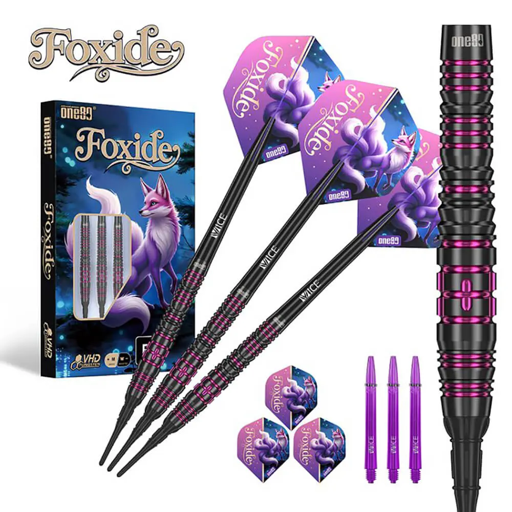 Dardos One80 Foxide F4 Softtip 90% Tungsteno 20g Profesionales vista 3