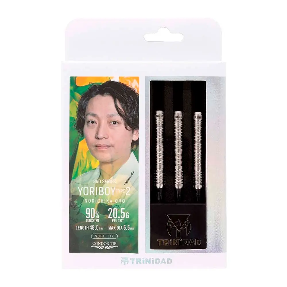 Dardos Trinidad Darts Yoriboy Type2 Tokuyoshi Oho 90% Tungsteno 20.5g Profesionales vista 6
