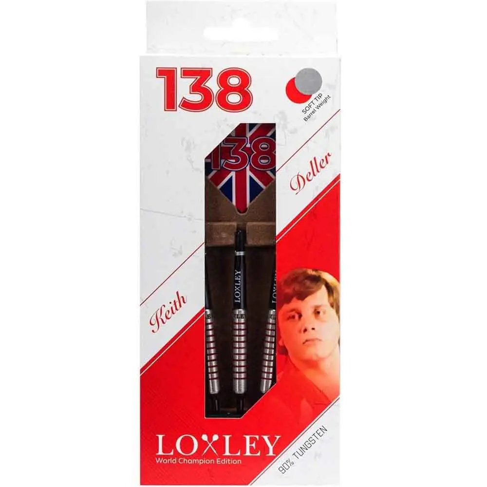 Dardos Loxley Darts Keith Deller Punta Plastico 90% Tungsteno 17g Profesionales vista 2