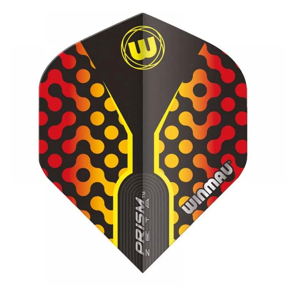 Plumas Winmau Darts Prism Zeta Black Yellow Red6915.308