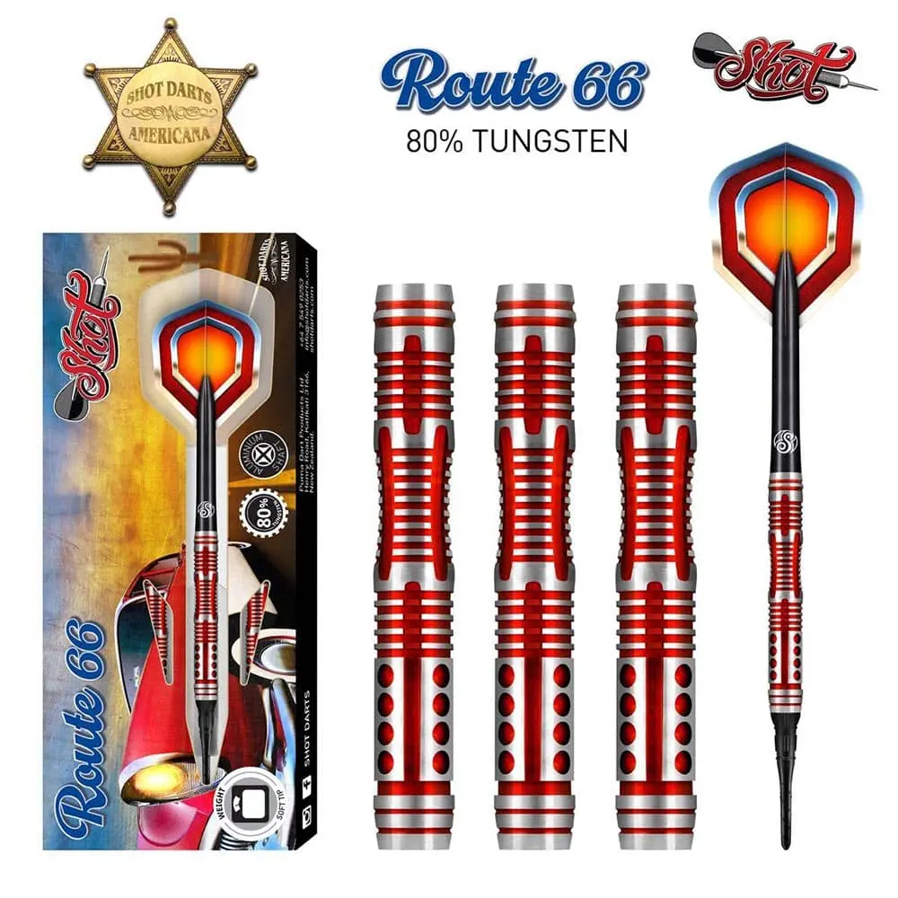 Dardos Shot Americana Route 66 SH- 80% Tungsteno 16.5g Alto Rendimiento vista 4