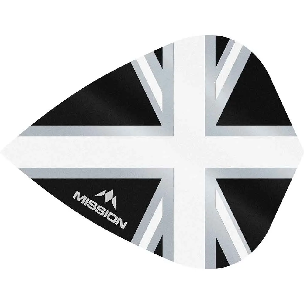 Plumas Mission Darts Kite Alliance Union Jack Negro BlancoF3096 vista 3