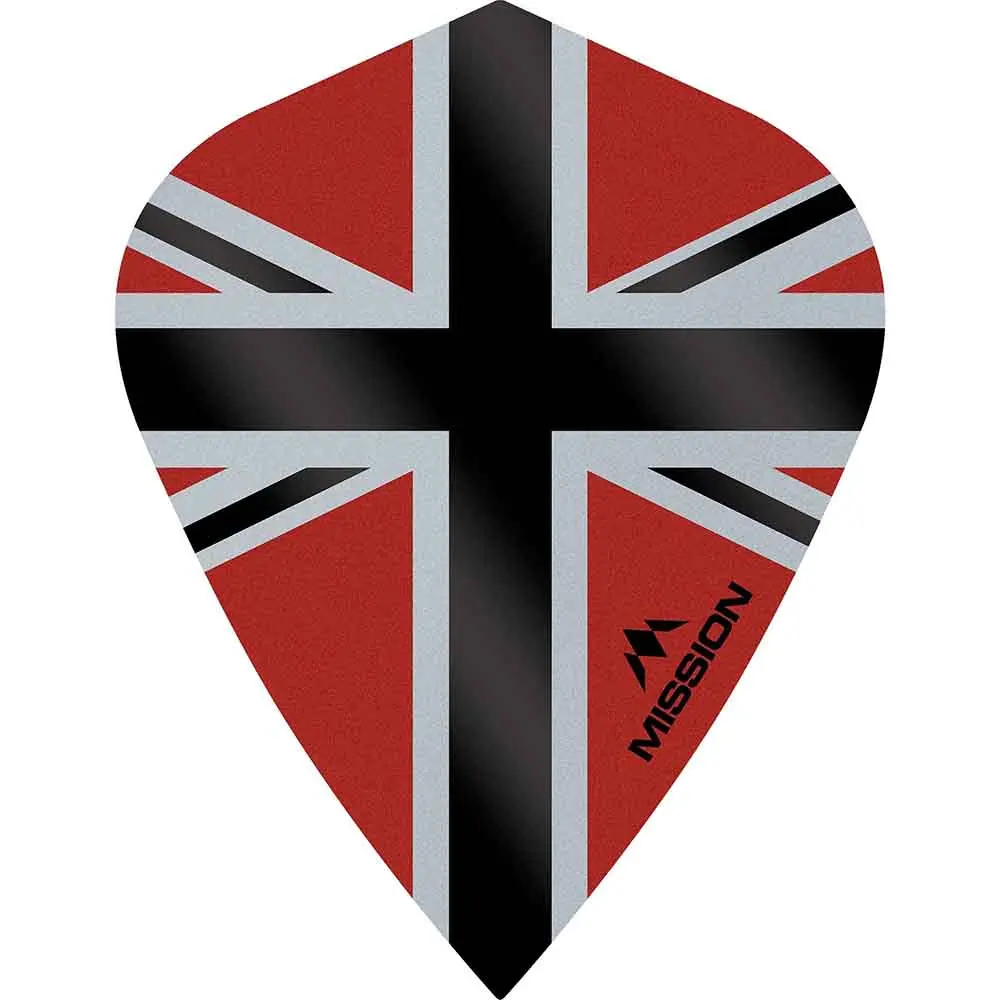 Plumas Mission Darts Kite Alliance-X Union Jack Negro BlackF3113
